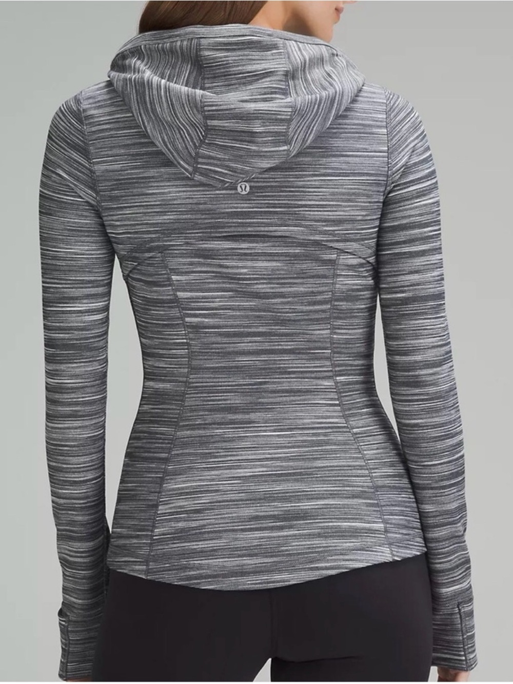 lululemon athletica Women's Gray Space-Dye Hooded Top